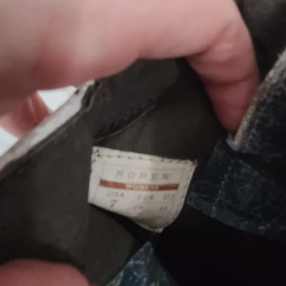 Womens ankle roper American flag boots - Picture 2 of 3